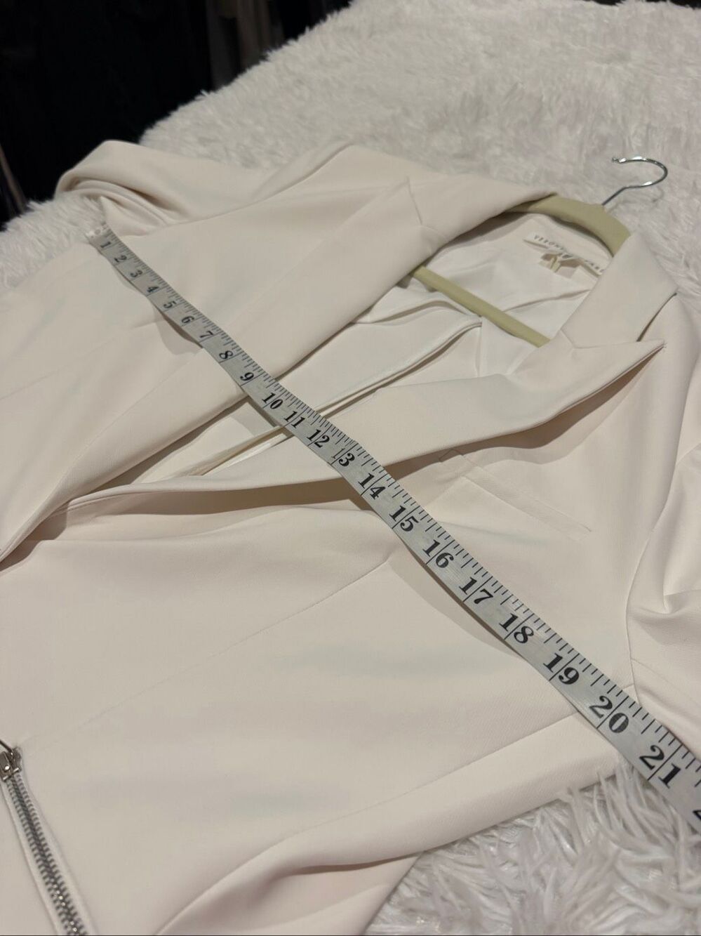 Veronica Beard Iconic Scuba Dickey Blazer Jacket in White Size 14 - Picture 4 of 9